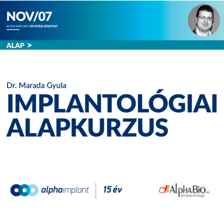 Implantológiai alapkurzus