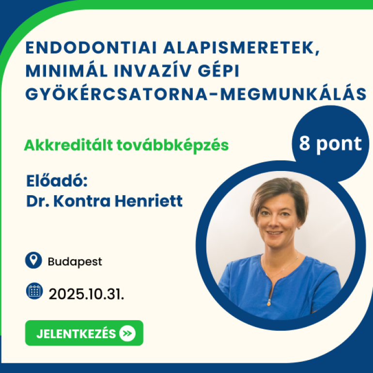 Endodontiai alapismeretek, minimál invazív gépi gyökércsatorna megmunkálás