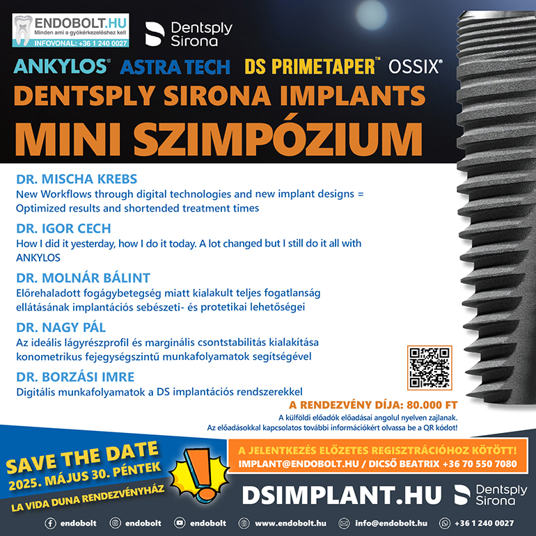 Dentsply Sirona Implants MINI SZIMPÓZIUM
