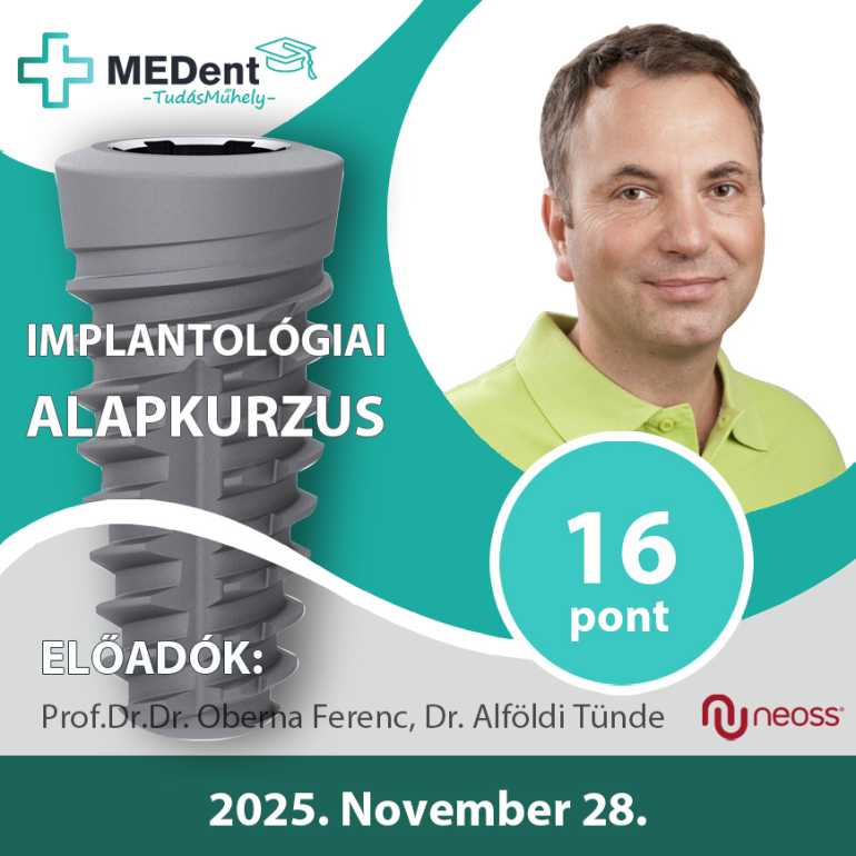 Implantológiai alapkurzus